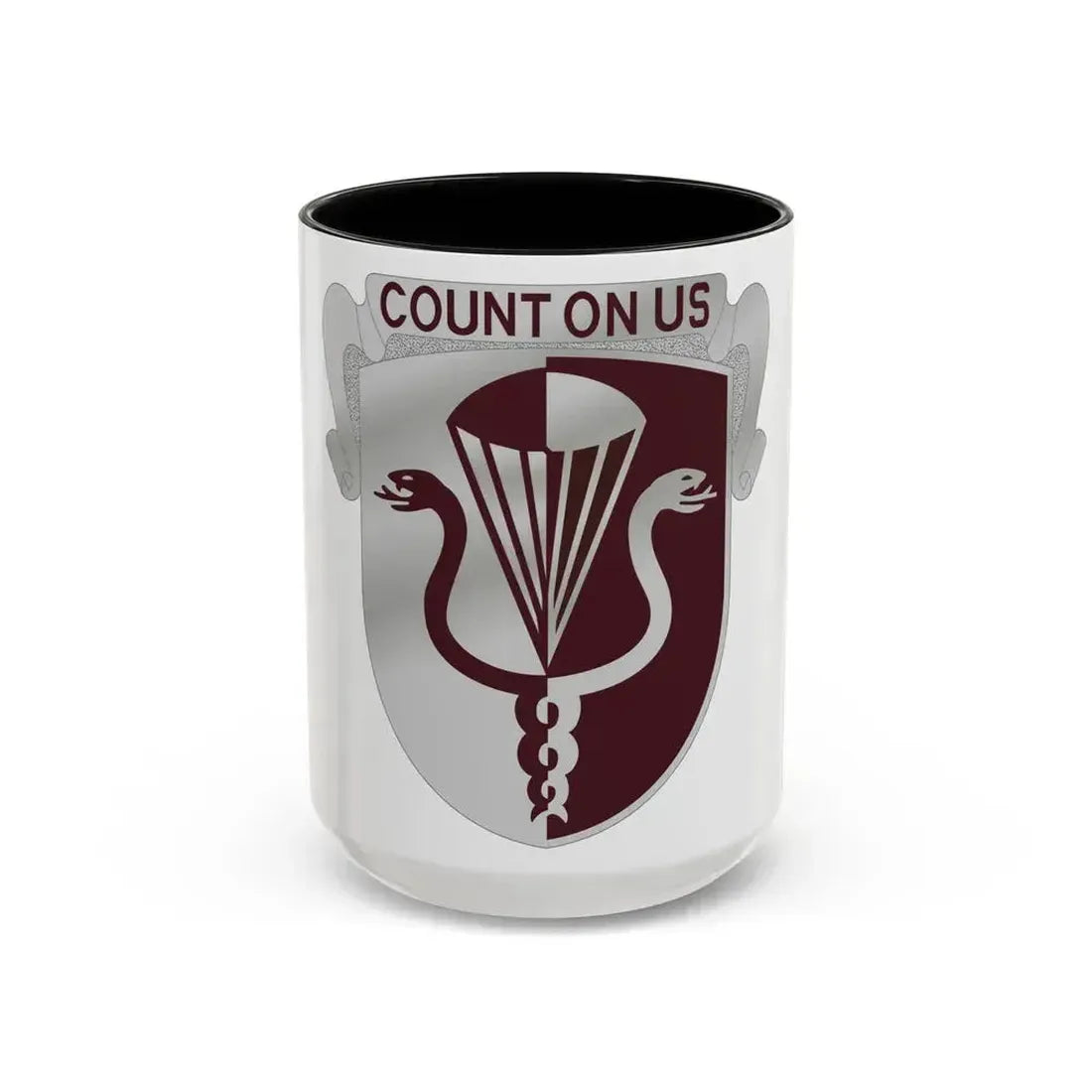11 Medical Battalion (U.S. Army) Accent Coffee Mug 15oz Black - Go Mug Yourself