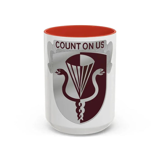 11 Medical Battalion (U.S. Army) Accent Coffee Mug 15oz Pink - Go Mug Yourself