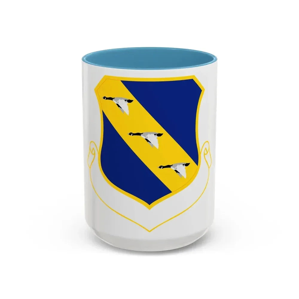 11 Mission Support Group USAF (U.S. Air Force) Accent Coffee Mug 15oz Light Blue - Go Mug Yourself