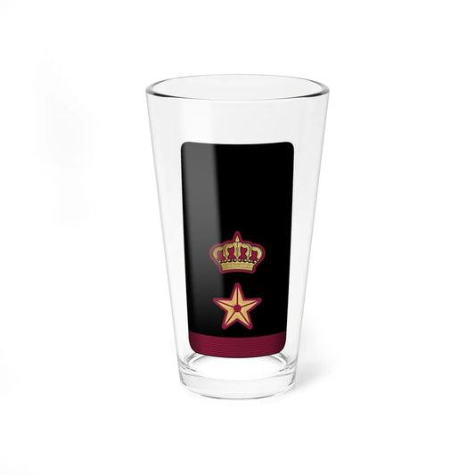 11. QENF LTC (Qatar) (Military Rank) Pint Glass 16oz 16oz - Go Mug Yourself
