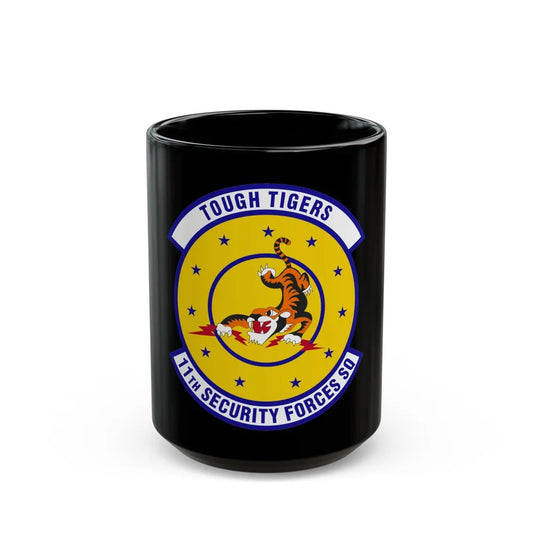 11 Security Forces Squadron USAF (U.S. Air Force) Black Coffee Mug-15oz-Go Mug Yourself