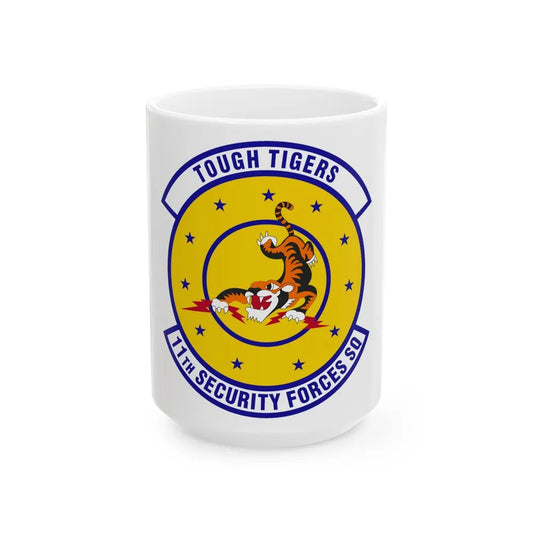 11 Security Forces Squadron USAF (U.S. Air Force) White Coffee Mug-15oz-Go Mug Yourself