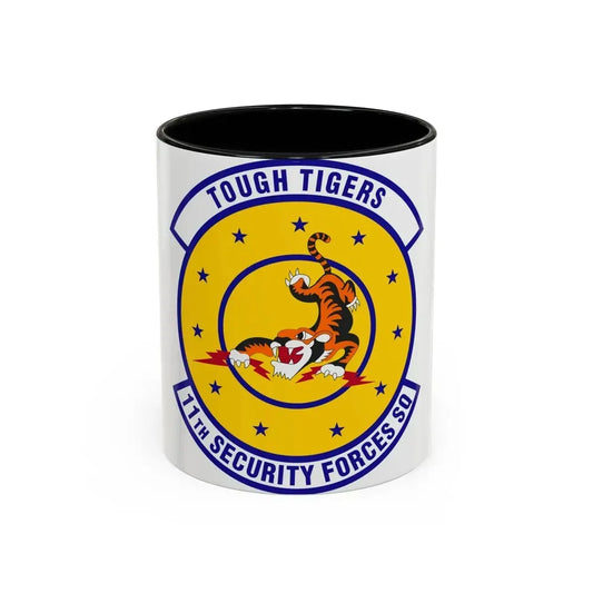 11 Security Forces Squadron USAF (U.S. Air Force) Accent Coffee Mug 11oz Black - Go Mug Yourself