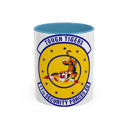 11 Security Forces Squadron USAF (U.S. Air Force) Accent Coffee Mug 11oz Light Blue - Go Mug Yourself