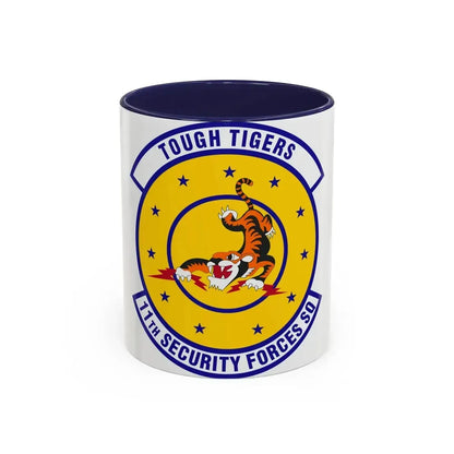 11 Security Forces Squadron USAF (U.S. Air Force) Accent Coffee Mug 11oz Navy - Go Mug Yourself
