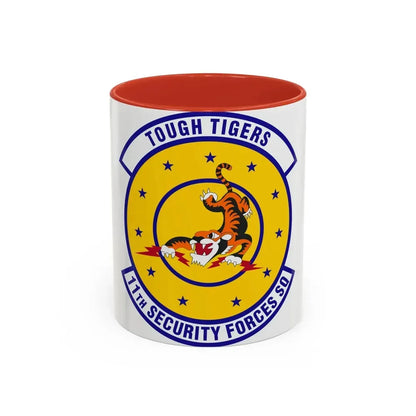 11 Security Forces Squadron USAF (U.S. Air Force) Accent Coffee Mug 11oz Red - Go Mug Yourself