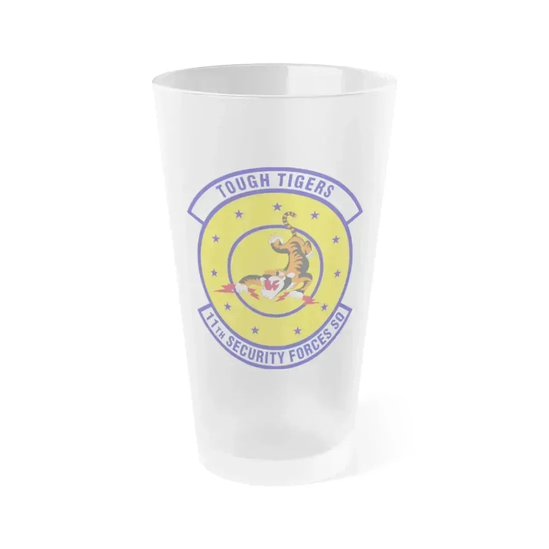11 Security Forces Squadron USAF (U.S. Air Force) Frosted Pint Glass 16oz 16oz Frosted - Go Mug Yourself