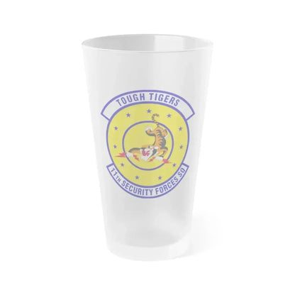 11 Security Forces Squadron USAF (U.S. Air Force) Frosted Pint Glass 16oz 16oz Frosted - Go Mug Yourself