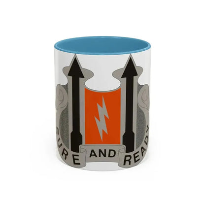 11 Signal Battalion (U.S. Army) Accent Coffee Mug 11oz Light Blue - Go Mug Yourself