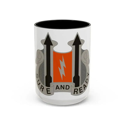 11 Signal Battalion (U.S. Army) Accent Coffee Mug 15oz Black - Go Mug Yourself