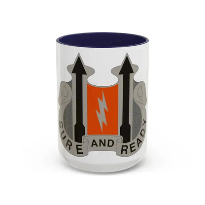 11 Signal Battalion (U.S. Army) Accent Coffee Mug 15oz Navy - Go Mug Yourself