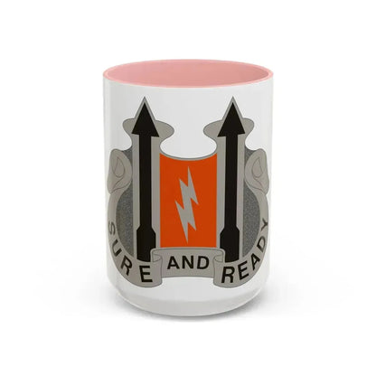 11 Signal Battalion (U.S. Army) Accent Coffee Mug 15oz Pink - Go Mug Yourself