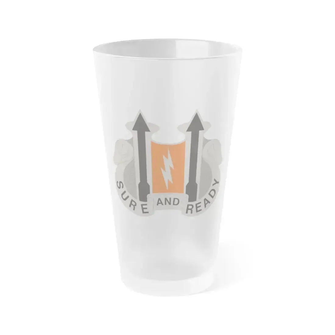11 Signal Battalion (U.S. Army) Frosted Pint Glass 16oz Default Title - Go Mug Yourself