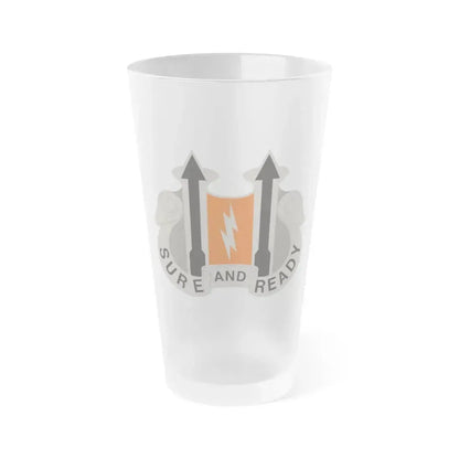 11 Signal Battalion (U.S. Army) Frosted Pint Glass 16oz Default Title - Go Mug Yourself