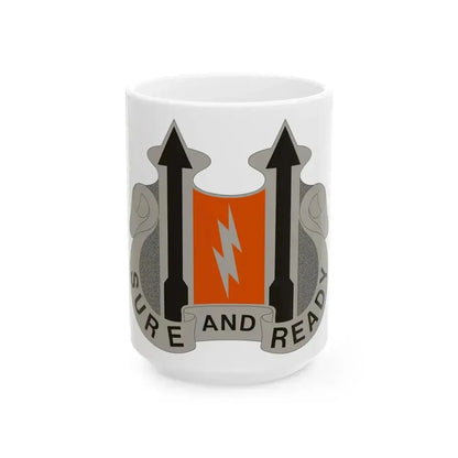 11 Signal Battalion (U.S. Army) White Coffee Mug 15oz - Go Mug Yourself