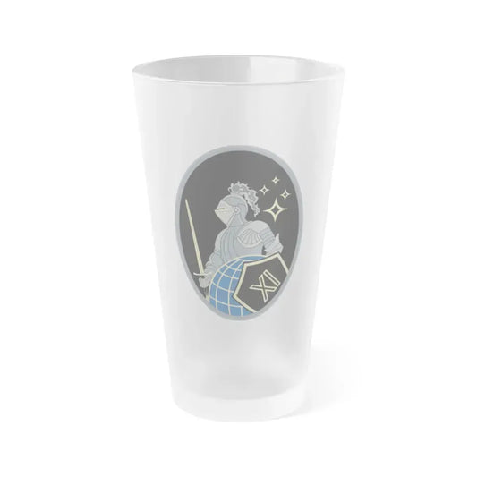 11 Space Warning Squadron (U.S. Space Force) Frosted Pint Glass 16oz Default Title - Go Mug Yourself