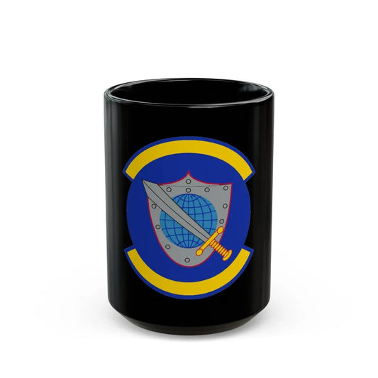 11 Space Warning Squadron USSF (U.S. Air Force) Black Coffee Mug-15oz-Go Mug Yourself