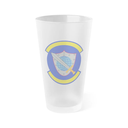 11 Space Warning Squadron USSF (U.S. Air Force) Frosted Pint Glass 16oz-16oz-Frosted-Go Mug Yourself