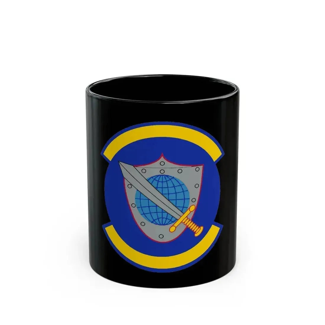 11 Space Warning Squadron USSF (U.S. Air Force) Black Coffee Mug 11oz - Go Mug Yourself