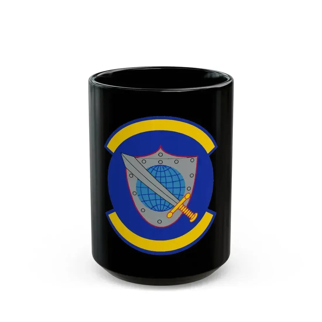 11 Space Warning Squadron USSF (U.S. Air Force) Black Coffee Mug 15oz - Go Mug Yourself