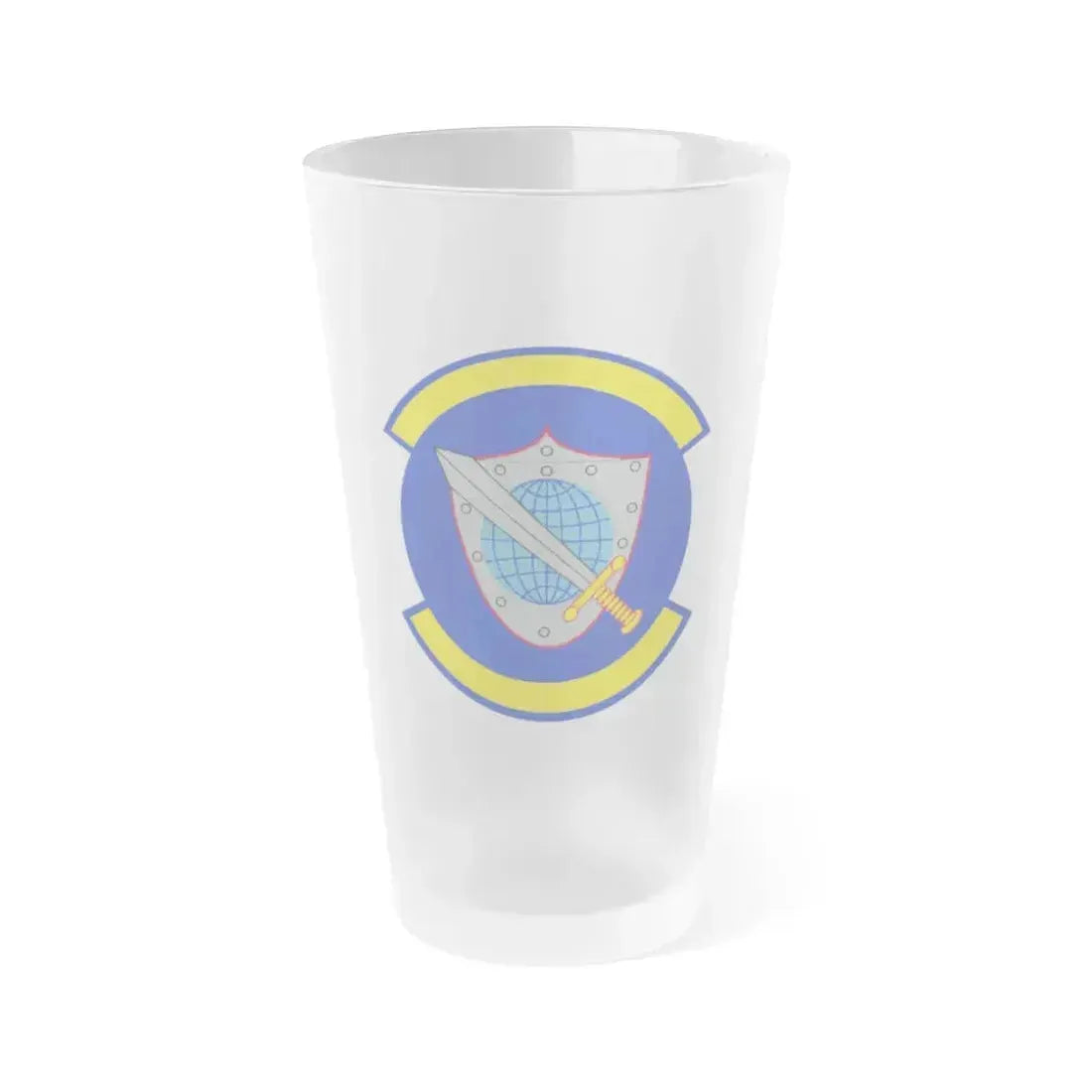 11 Space Warning Squadron USSF (U.S. Air Force) Frosted Pint Glass 16oz 16oz Frosted - Go Mug Yourself