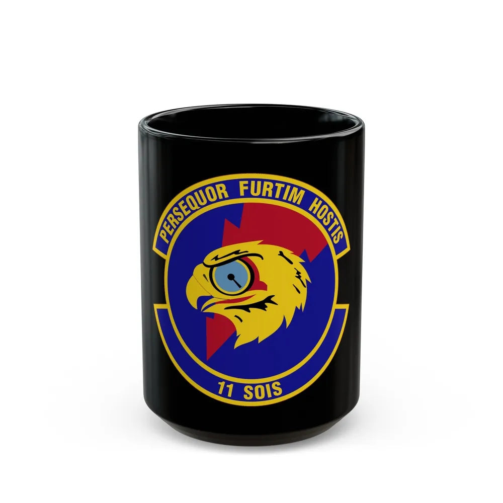 11 Special Operations Intelligence Squadron AFSOC (U.S. Air Force) Black Coffee Mug-15oz-Go Mug Yourself