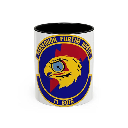 11 Special Operations Intelligence Squadron AFSOC (U.S. Air Force) Accent Coffee Mug 11oz Black - Go Mug Yourself