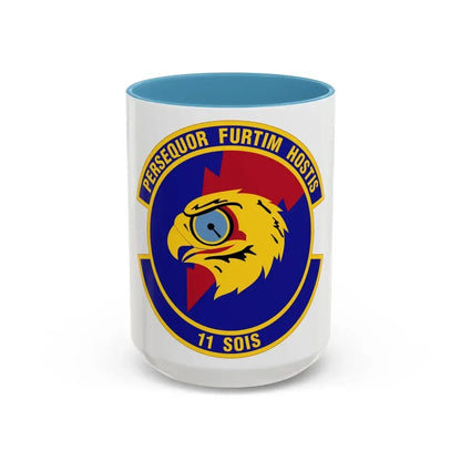 11 Special Operations Intelligence Squadron AFSOC (U.S. Air Force) Accent Coffee Mug 15oz Light Blue - Go Mug Yourself