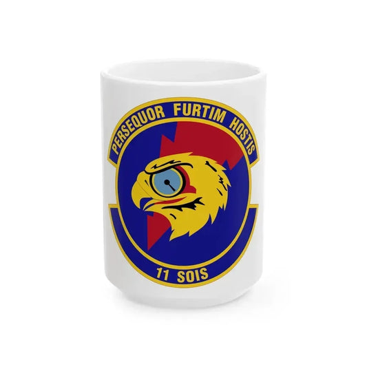 11 Special Operations Intelligence Squadron AFSOC (U.S. Air Force) White Coffee Mug 15oz - Go Mug Yourself