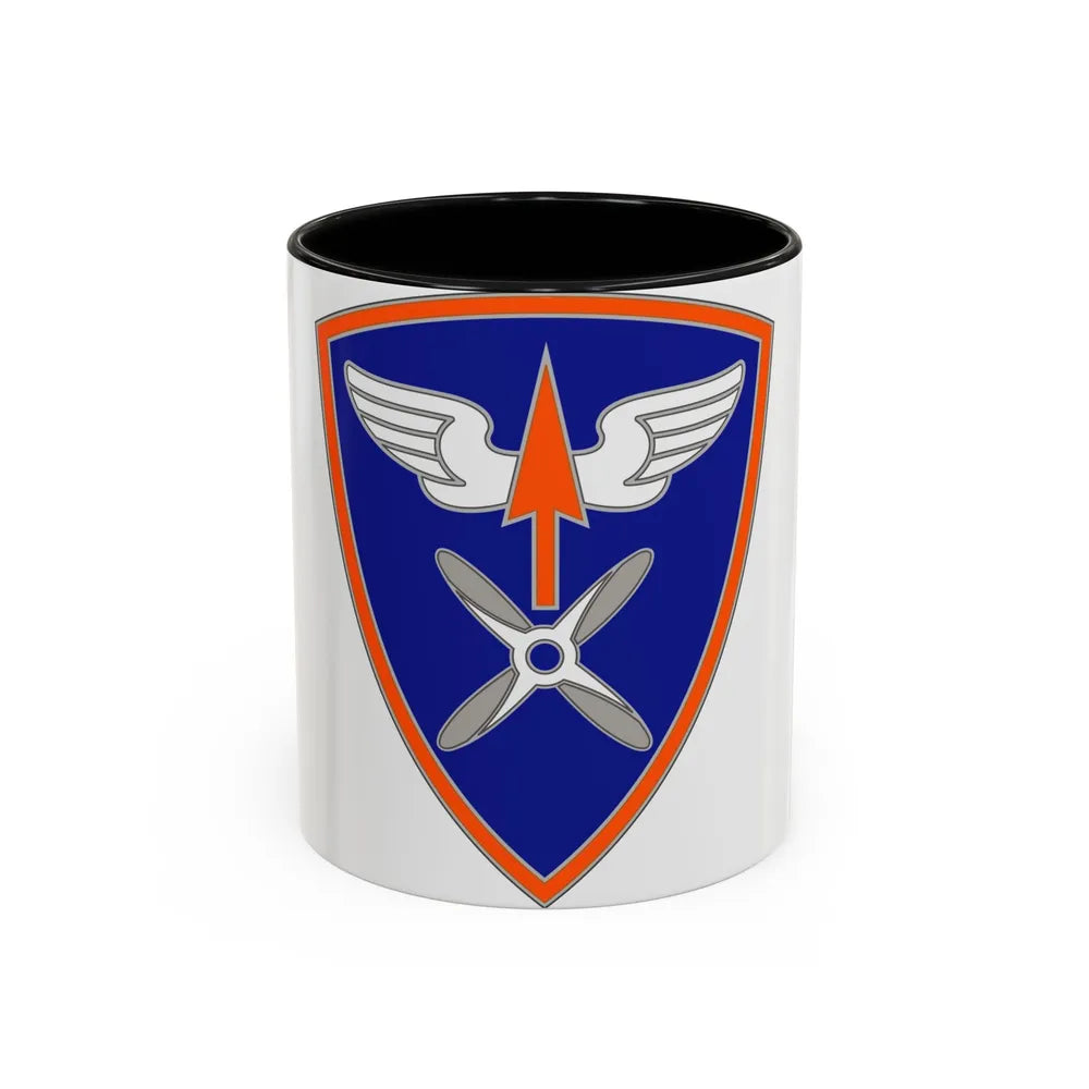 110 Aviation Brigade (U.S. Army) Accent Coffee Mug-11oz-Black-Go Mug Yourself