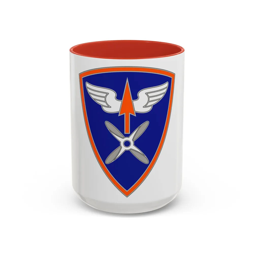 110 Aviation Brigade (U.S. Army) Accent Coffee Mug-15oz-Red-Go Mug Yourself
