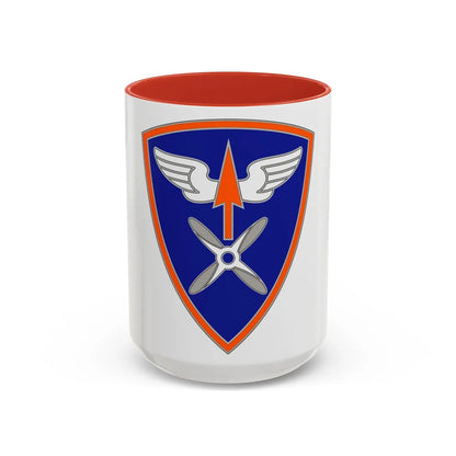 110 Aviation Brigade (U.S. Army) Accent Coffee Mug-15oz-Red-Go Mug Yourself