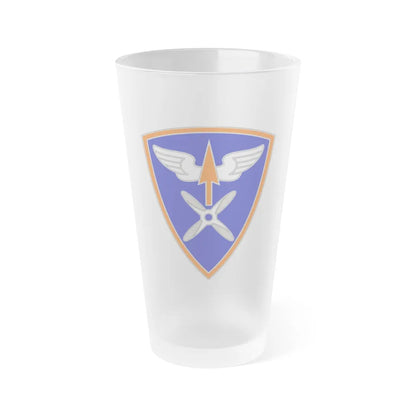 110 Aviation Brigade (U.S. Army) Frosted Pint Glass 16oz-Go Mug Yourself