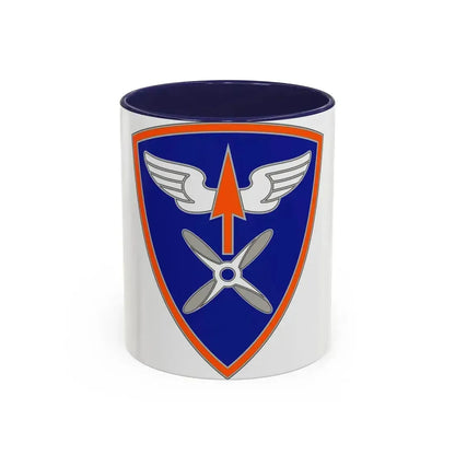 110 Aviation Brigade (U.S. Army) Accent Coffee Mug 11oz Navy - Go Mug Yourself