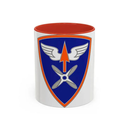 110 Aviation Brigade (U.S. Army) Accent Coffee Mug 11oz Red - Go Mug Yourself