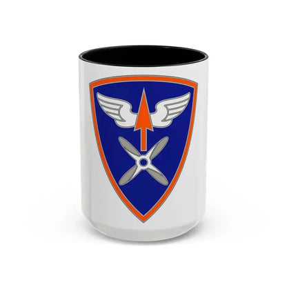 110 Aviation Brigade (U.S. Army) Accent Coffee Mug 15oz Black - Go Mug Yourself