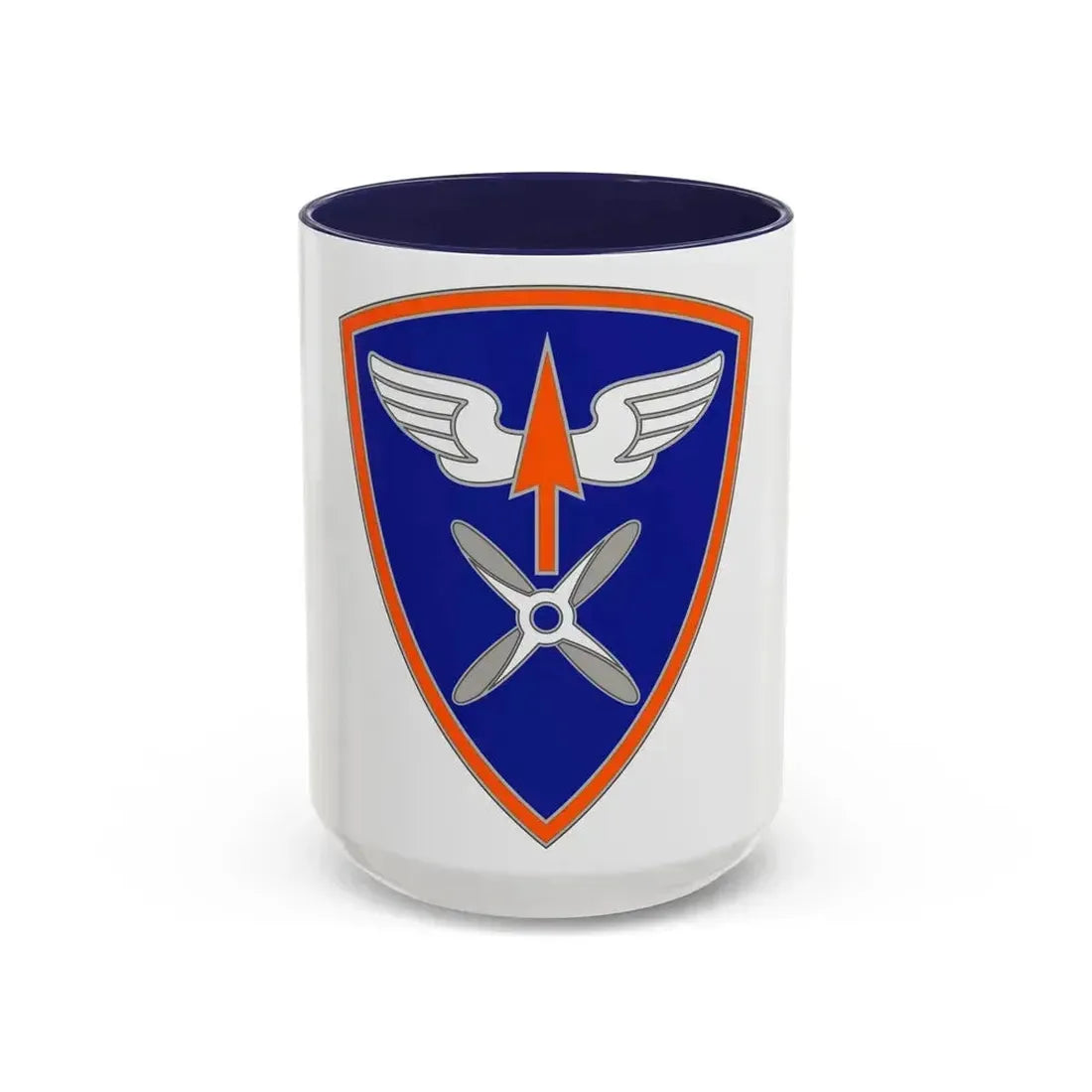 110 Aviation Brigade (U.S. Army) Accent Coffee Mug 15oz Navy - Go Mug Yourself