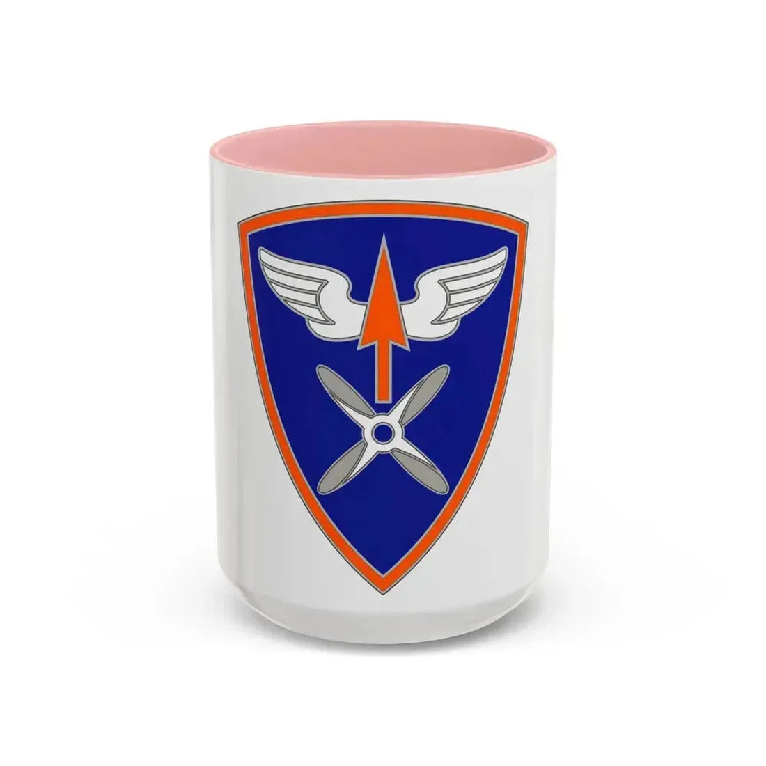 110 Aviation Brigade (U.S. Army) Accent Coffee Mug 15oz Pink - Go Mug Yourself