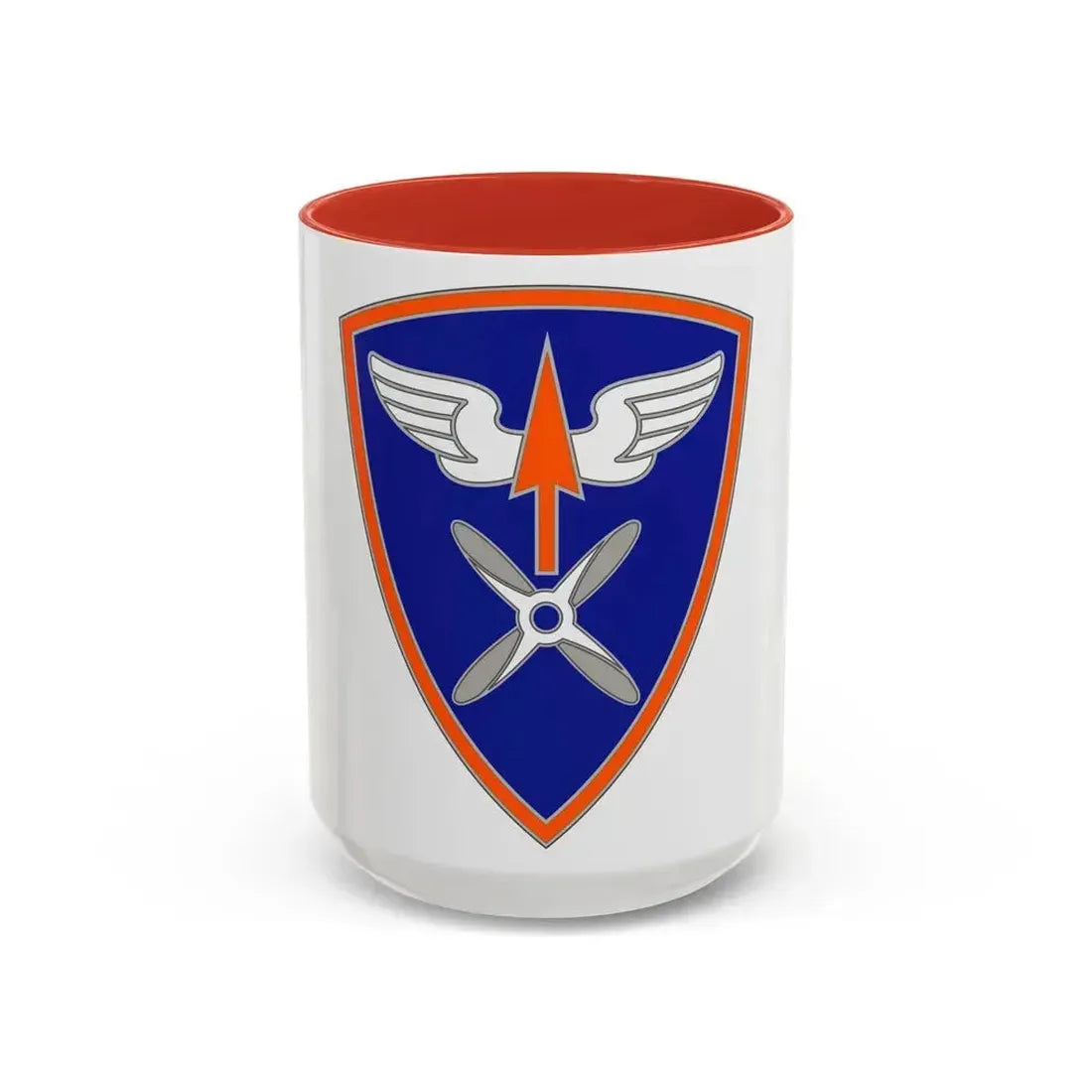 110 Aviation Brigade (U.S. Army) Accent Coffee Mug 15oz Red - Go Mug Yourself