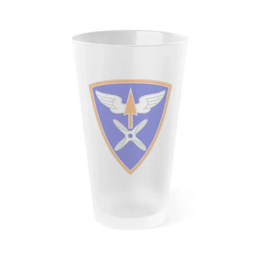 110 Aviation Brigade (U.S. Army) Frosted Pint Glass 16oz Default Title - Go Mug Yourself