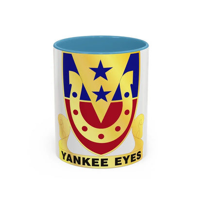 110 Cavalry Regiment (U.S. Army) Accent Coffee Mug-11oz-Light Blue-Go Mug Yourself