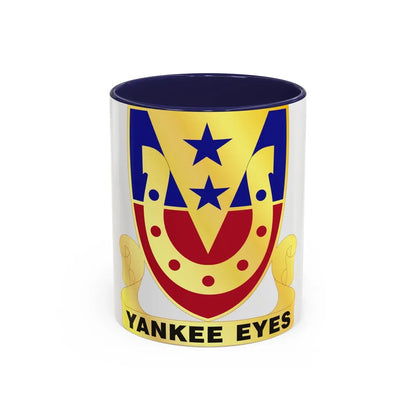 110 Cavalry Regiment (U.S. Army) Accent Coffee Mug-11oz-Navy-Go Mug Yourself