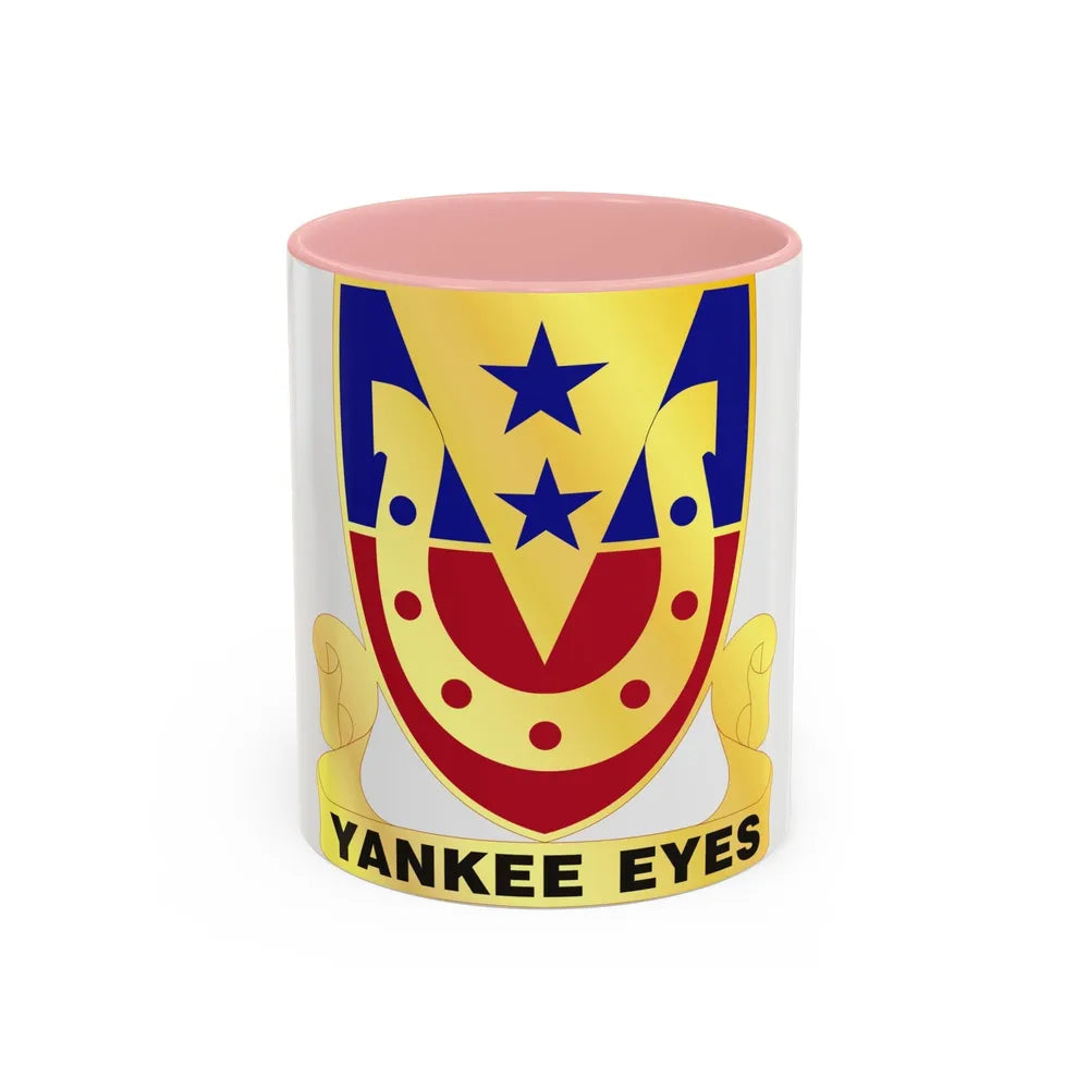 110 Cavalry Regiment (U.S. Army) Accent Coffee Mug-11oz-Pink-Go Mug Yourself