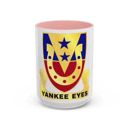 110 Cavalry Regiment (U.S. Army) Accent Coffee Mug-15oz-Pink-Go Mug Yourself