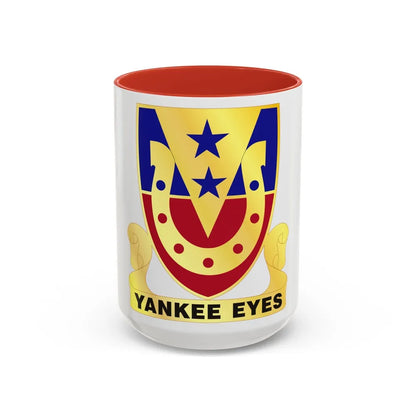 110 Cavalry Regiment (U.S. Army) Accent Coffee Mug-15oz-Red-Go Mug Yourself