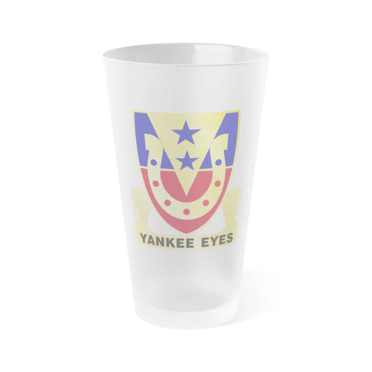 110 Cavalry Regiment (U.S. Army) Frosted Pint Glass 16oz-Go Mug Yourself