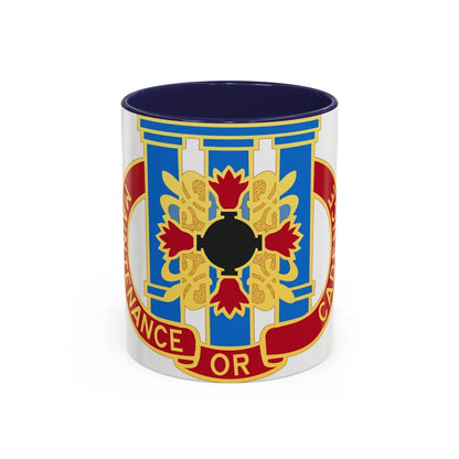 110 Maintenance Battalion (U.S. Army) Accent Coffee Mug-11oz-Navy-Go Mug Yourself