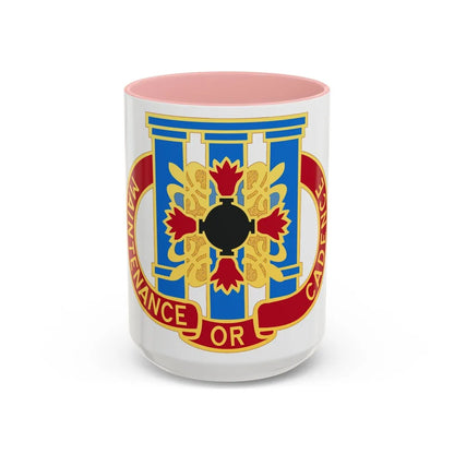 110 Maintenance Battalion (U.S. Army) Accent Coffee Mug-15oz-Pink-Go Mug Yourself