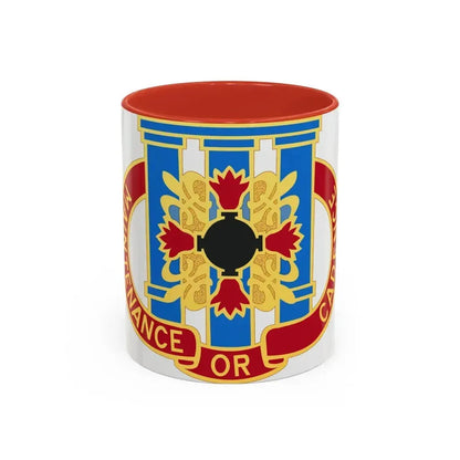 110 Maintenance Battalion (U.S. Army) Accent Coffee Mug 11oz Red - Go Mug Yourself