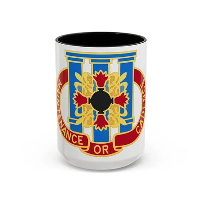110 Maintenance Battalion (U.S. Army) Accent Coffee Mug 15oz Black - Go Mug Yourself